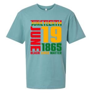 Juneteenth June 19 1865 Black Freedom Day Black Lives Matter Sueded Cloud Jersey T-Shirt