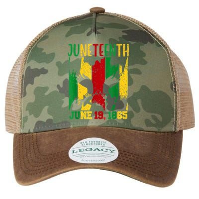 Juneteenth June 19th 1865 Juneteenth Freedom Day Legacy Tie Dye Trucker Hat