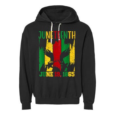 Juneteenth June 19th 1865 Juneteenth Freedom Day Garment-Dyed Fleece Hoodie