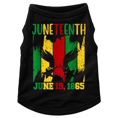 Juneteenth June 19th 1865 Juneteenth Freedom Day Doggie Tank