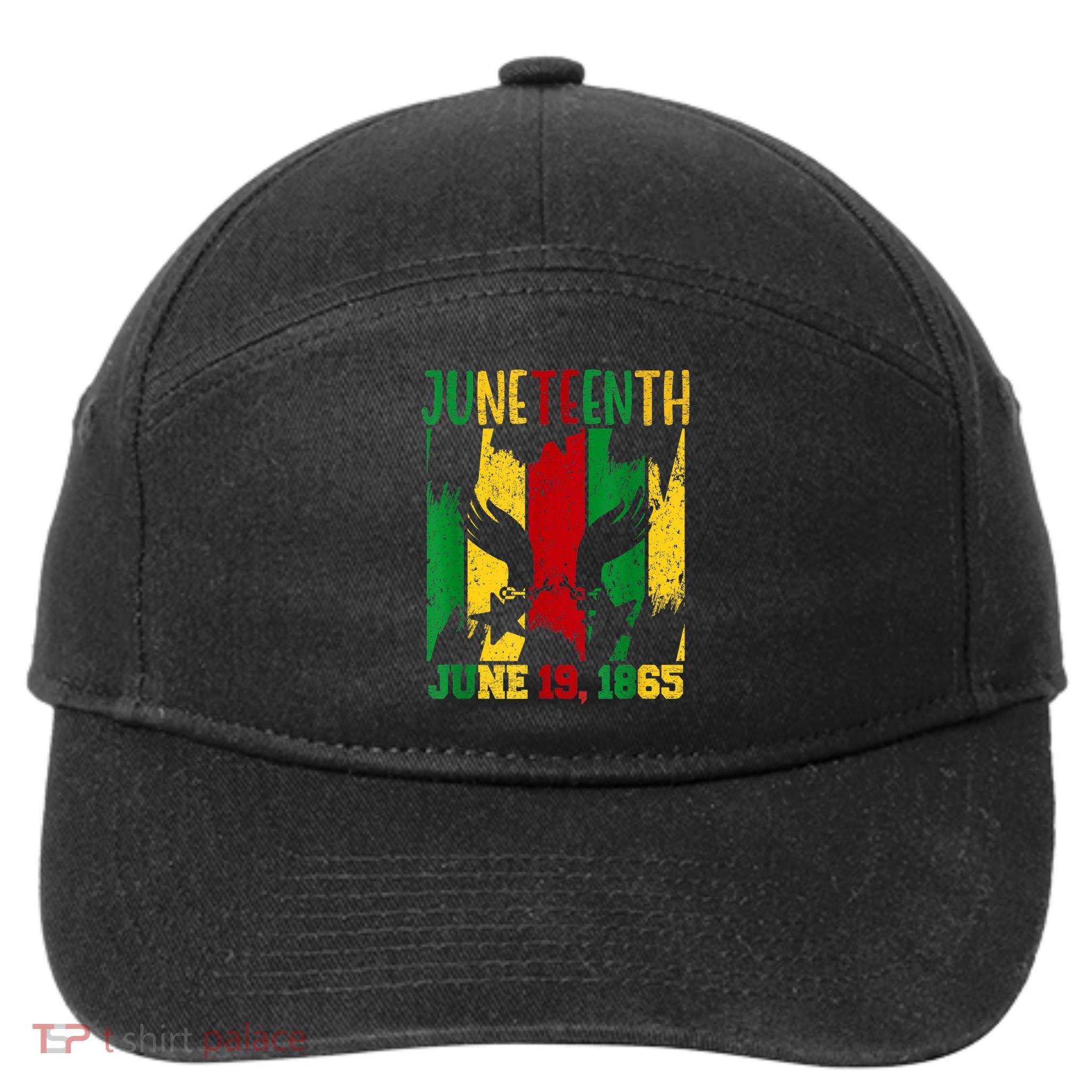 Juneteenth June 19th 1865 Juneteenth Freedom Day 7-Panel Snapback Hat