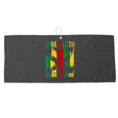 Juneteenth June 19th 1865 Juneteenth Freedom Day Large Microfiber Waffle Golf Towel