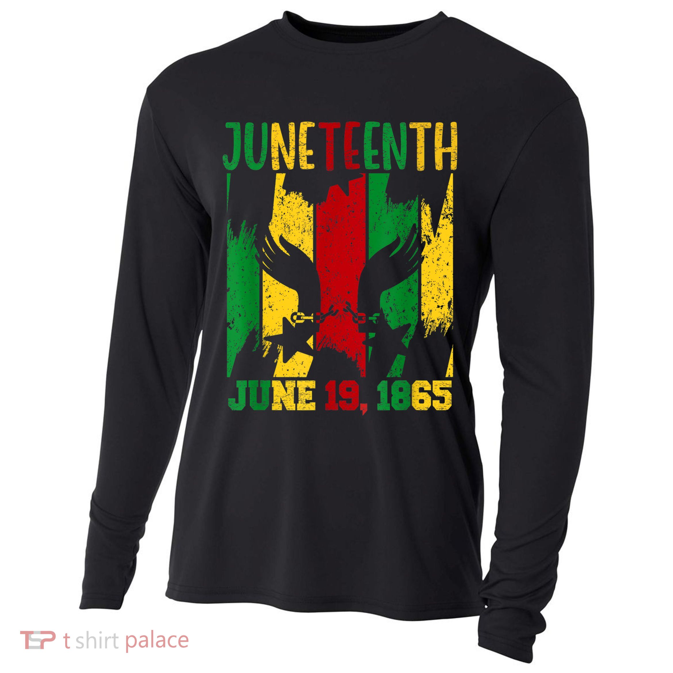 Juneteenth June 19th 1865 Juneteenth Freedom Day Cooling Performance Long Sleeve Crew