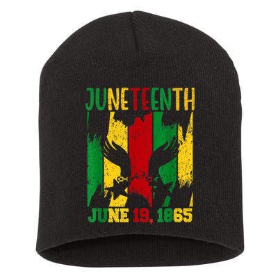 Juneteenth June 19th 1865 Juneteenth Freedom Day Short Acrylic Beanie