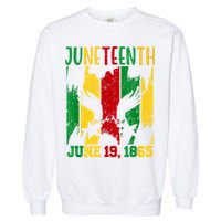 Juneteenth June 19th 1865 Juneteenth Freedom Day Garment-Dyed Sweatshirt
