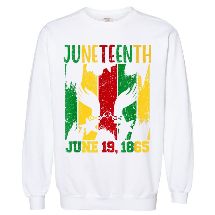 Juneteenth June 19th 1865 Juneteenth Freedom Day Garment-Dyed Sweatshirt