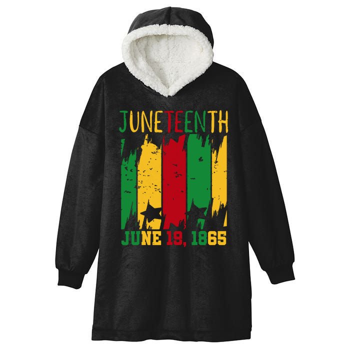 Juneteenth June 19th 1865 Juneteenth Freedom Day Hooded Wearable Blanket