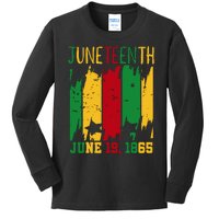 Juneteenth June 19th 1865 Juneteenth Freedom Day Kids Long Sleeve Shirt