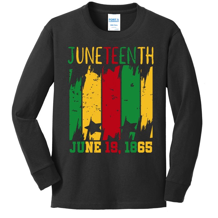 Juneteenth June 19th 1865 Juneteenth Freedom Day Kids Long Sleeve Shirt