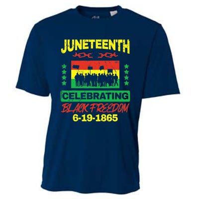 Juneteenth June 19th Black Freedom Cooling Performance Crew T-Shirt