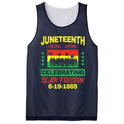 Juneteenth June 19th Black Freedom Mesh Reversible Basketball Jersey Tank