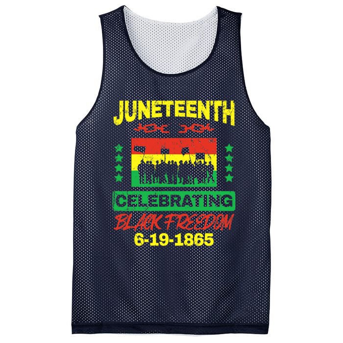 Juneteenth June 19th Black Freedom Mesh Reversible Basketball Jersey Tank