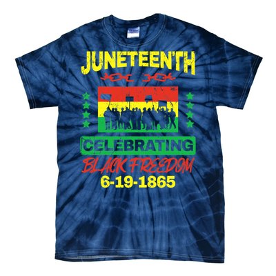 Juneteenth June 19th Black Freedom Tie-Dye T-Shirt