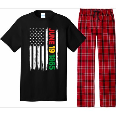 Juneteenth June 19 1865 Black History Month Freedom Usa Flag Gift Pajama Set