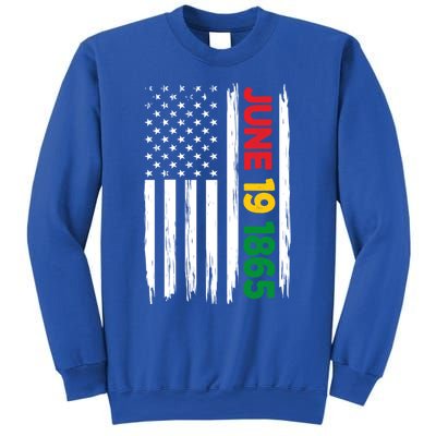 Juneteenth June 19 1865 Black History Month Freedom Usa Flag Gift Sweatshirt