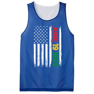 Juneteenth June 19 1865 Black History Month Freedom Usa Flag Gift Mesh Reversible Basketball Jersey Tank