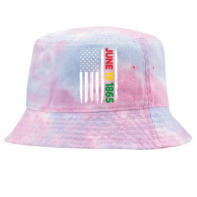 Juneteenth June 19 1865 Black History Month Freedom Usa Flag Gift Tie-Dyed Bucket Hat