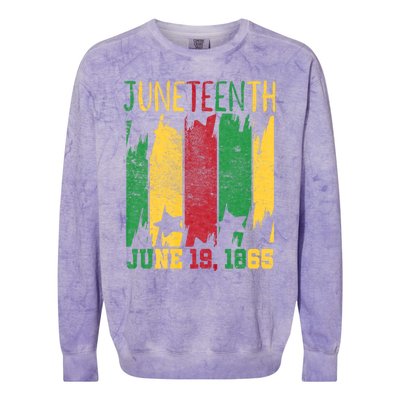 Juneteenth June 19th 1865 Juneteenth Freedom Day Colorblast Crewneck Sweatshirt