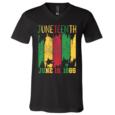 Juneteenth June 19th 1865 Juneteenth Freedom Day V-Neck T-Shirt