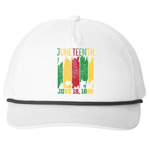 Juneteenth June 19th 1865 Juneteenth Freedom Day Snapback Five-Panel Rope Hat