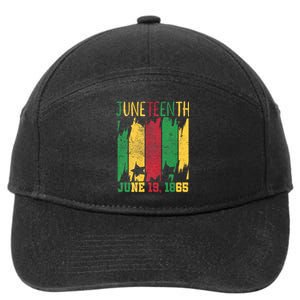 Juneteenth June 19th 1865 Juneteenth Freedom Day 7-Panel Snapback Hat