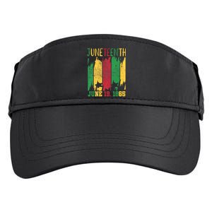 Juneteenth June 19th 1865 Juneteenth Freedom Day Adult Drive Performance Visor