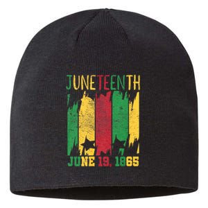 Juneteenth June 19th 1865 Juneteenth Freedom Day Sustainable Beanie