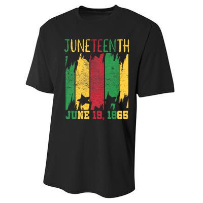 Juneteenth June 19th 1865 Juneteenth Freedom Day Performance Sprint T-Shirt