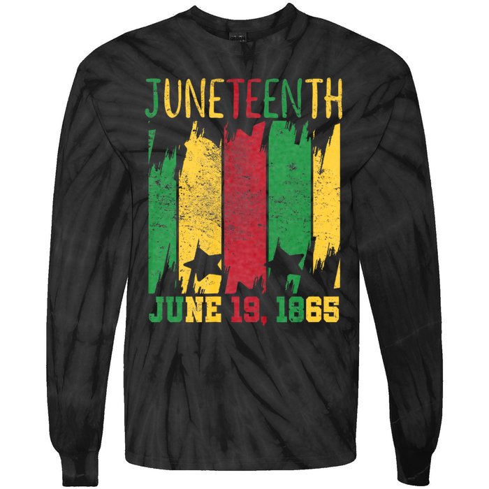 Juneteenth June 19th 1865 Juneteenth Freedom Day Tie-Dye Long Sleeve Shirt