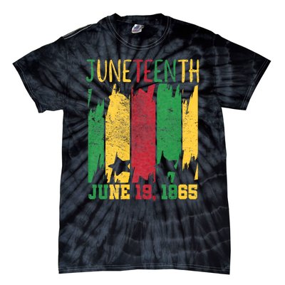 Juneteenth June 19th 1865 Juneteenth Freedom Day Tie-Dye T-Shirt