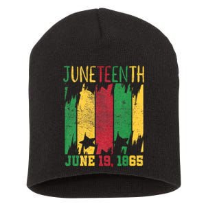 Juneteenth June 19th 1865 Juneteenth Freedom Day Short Acrylic Beanie