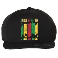 Juneteenth June 19th 1865 Juneteenth Freedom Day Wool Snapback Cap