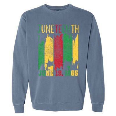 Juneteenth June 19th 1865 Juneteenth Freedom Day Garment-Dyed Sweatshirt