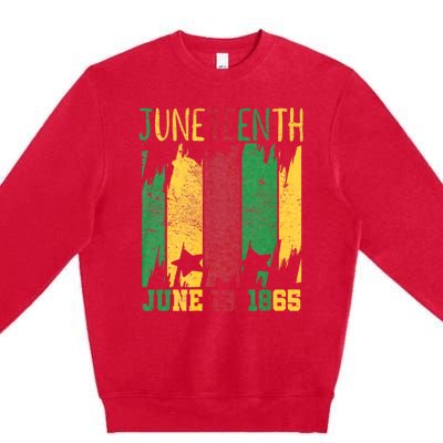 Juneteenth June 19th 1865 Juneteenth Freedom Day Premium Crewneck Sweatshirt