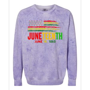 Juneteenth June 19 Colorblast Crewneck Sweatshirt