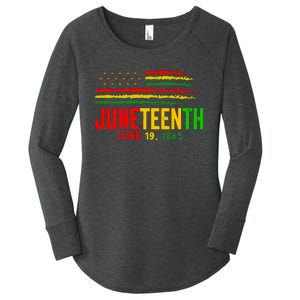 Juneteenth June 19 Women's Perfect Tri Tunic Long Sleeve Shirt