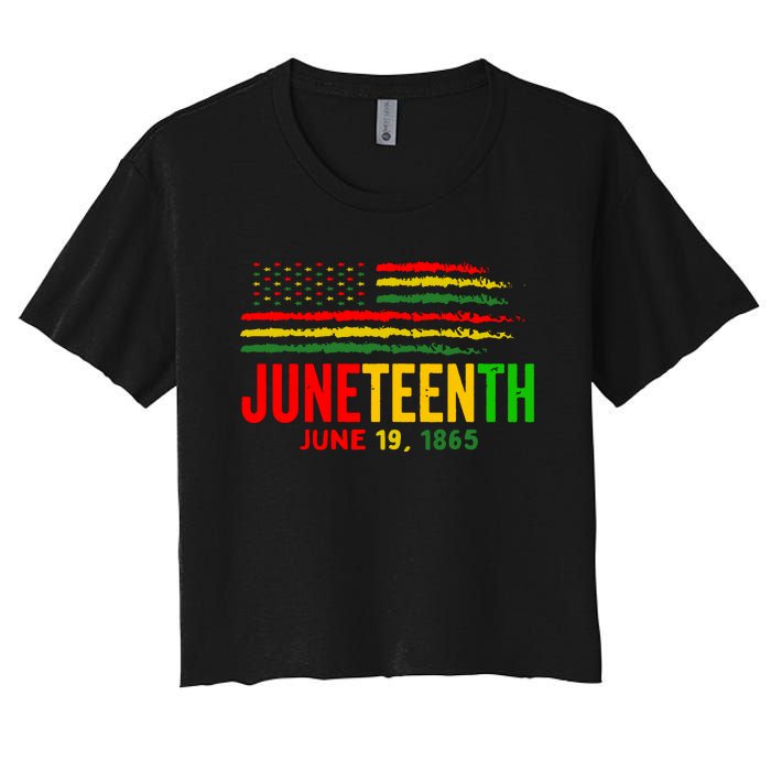 Juneteenth June 19 Women's Crop Top Tee