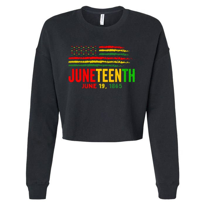 Juneteenth June 19 Cropped Pullover Crew