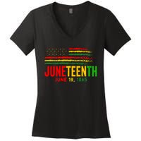 Juneteenth June 19 Women's V-Neck T-Shirt