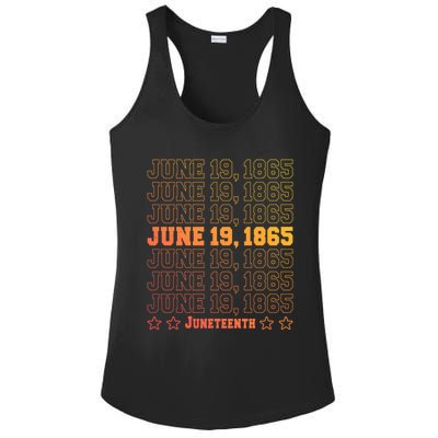 Juneteenth June 19 1865 African Freedom Day Independence Meaningful Gift Ladies PosiCharge Competitor Racerback Tank