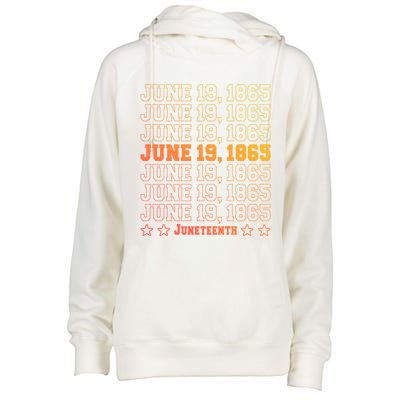 Juneteenth June 19 1865 African Freedom Day Independence Meaningful Gift Womens Funnel Neck Pullover Hood