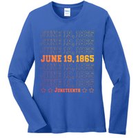 Juneteenth June 19 1865 African Freedom Day Independence Meaningful Gift Ladies Long Sleeve Shirt