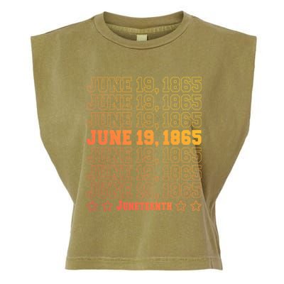 Juneteenth June 19 1865 African Freedom Day Independence Meaningful Gift Garment-Dyed Women's Muscle Tee