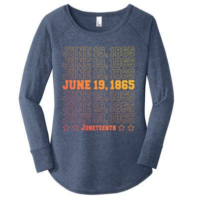 Juneteenth June 19 1865 African Freedom Day Independence Meaningful Gift Women's Perfect Tri Tunic Long Sleeve Shirt