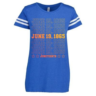 Juneteenth June 19 1865 African Freedom Day Independence Meaningful Gift Enza Ladies Jersey Football T-Shirt