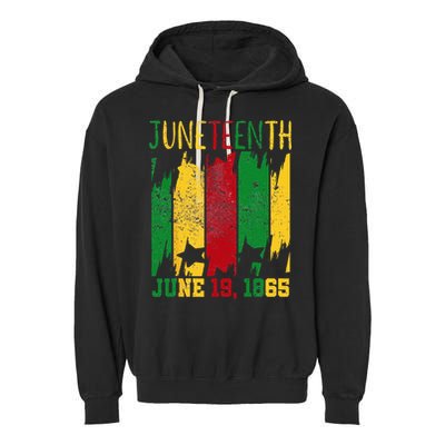 Juneteenth June 19th 1865 Juneteenth Freedom Day Garment-Dyed Fleece Hoodie