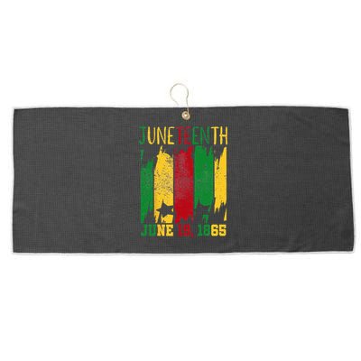 Juneteenth June 19th 1865 Juneteenth Freedom Day Large Microfiber Waffle Golf Towel