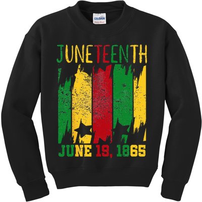 Juneteenth June 19th 1865 Juneteenth Freedom Day Kids Sweatshirt