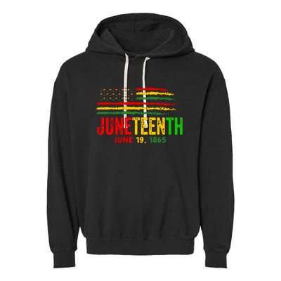 Juneteenth June 19 Garment-Dyed Fleece Hoodie