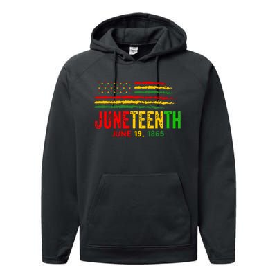 Juneteenth June 19 Performance Fleece Hoodie